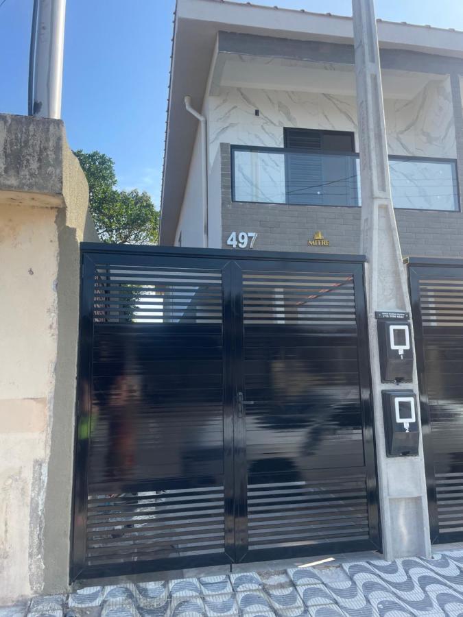 Casa Novinha - Praia Grande - Mirim - 3 Quadras Da Praia Wi-Fiヴィラ エクステリア 写真